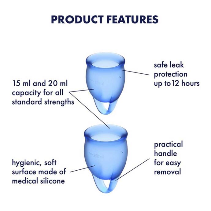 Feel Confident Satisfyer menstrual cups