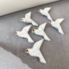 Ceramic brooch "Flying dove"