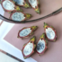 Ceramic brooch "Dragon fruit"