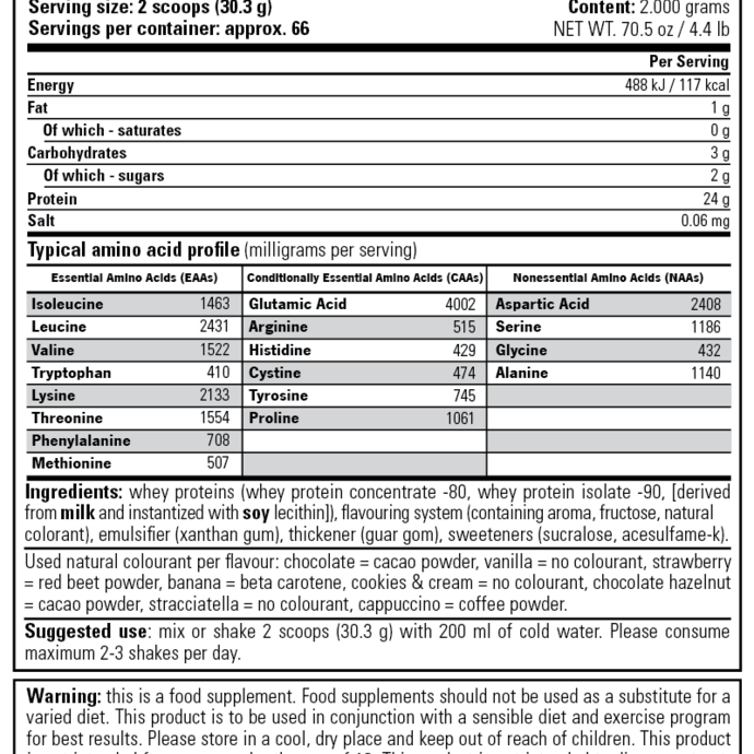 Stacker2 100% Whey протеин 2000 gr (Клубника)