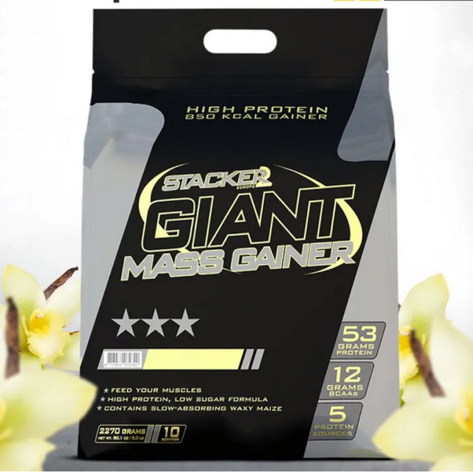 Stacker2 Europe Giant Mass Gainer გეინერი 2270 gr(ვანილი)