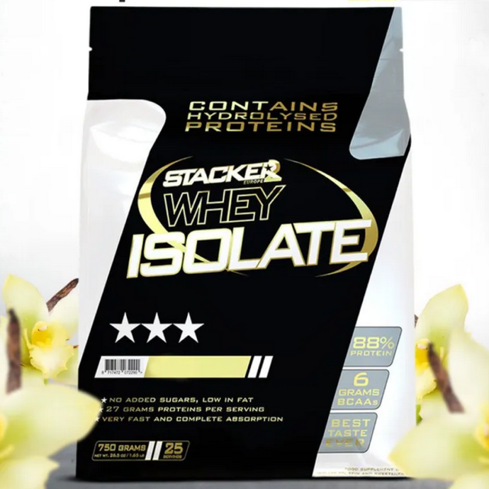 Stacker2 Europe Whey Isolate პროტეინი 750 gr (ვანილი/Vanilla)