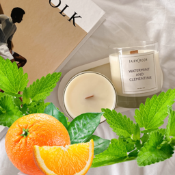 Watermint and Clementine Candle