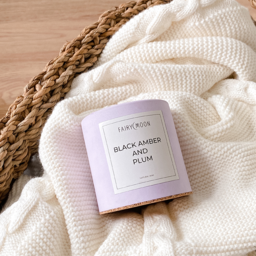 Candle Black amber and plum
