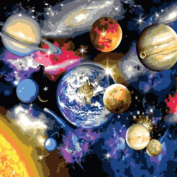 Paint by number Space