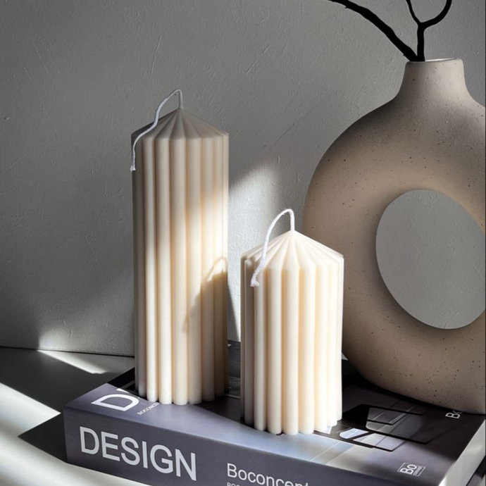 Set of 2 table candles
