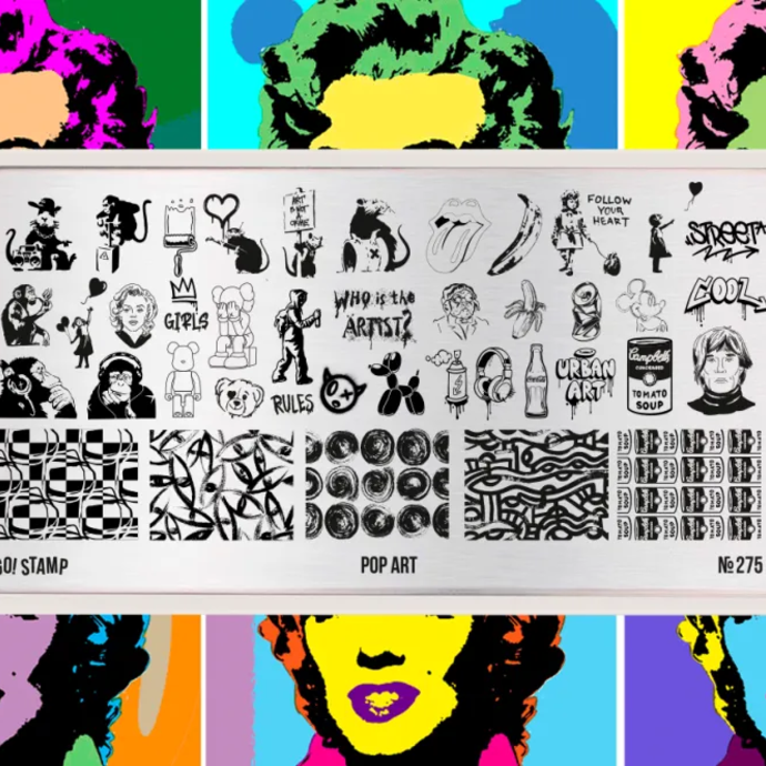 GO! STAMP Пластина для стемпинга - 275 Pop Art