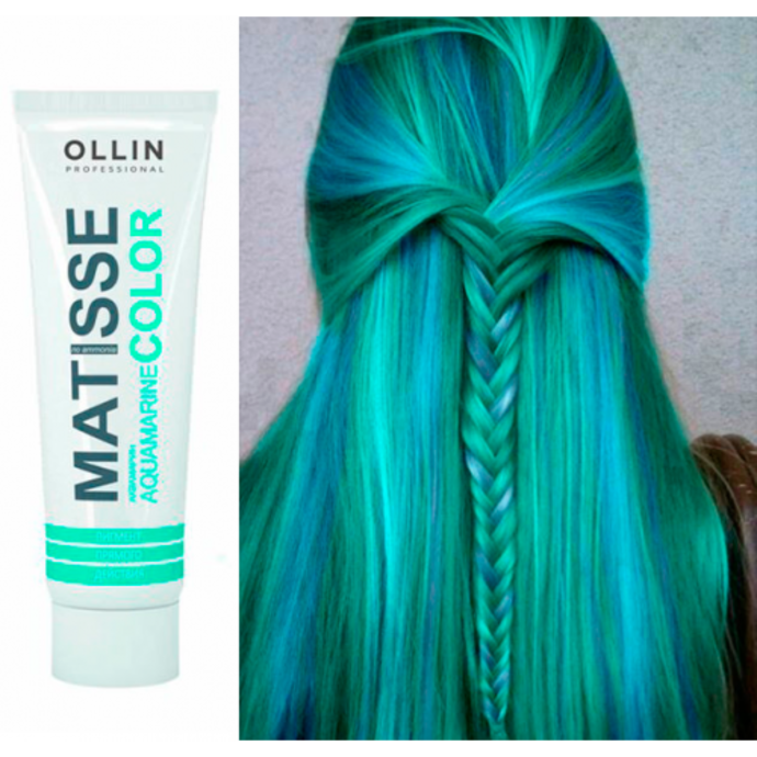 პირდაპირი მოქმედების პიგმენტი - Ollin Matisse Aquamarine, 100 მლ