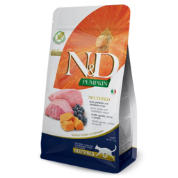 For spayed cats (Lamb, pumpkin and blueberries)